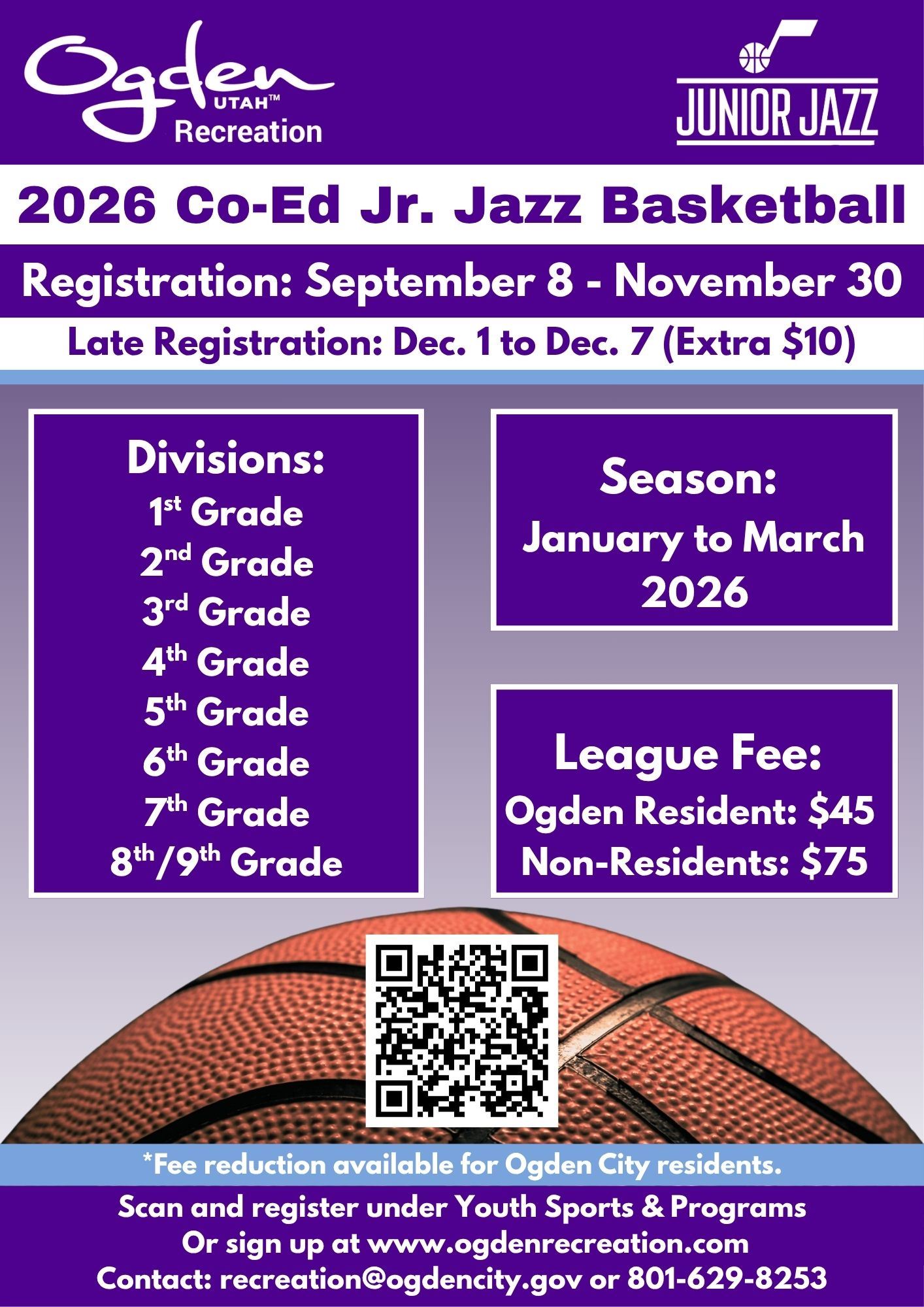 2026 Co-Ed Jr. Jazz Flyer English
