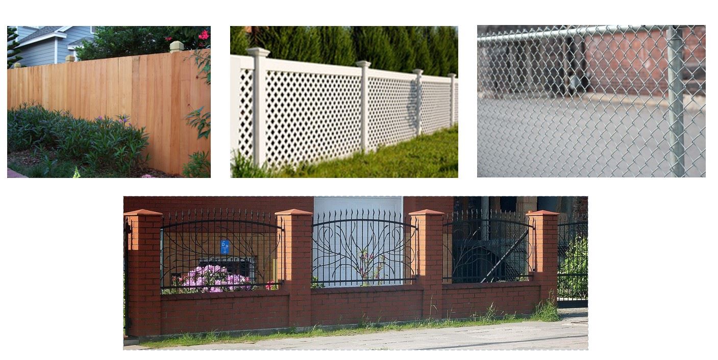 Fence Materials Illustration